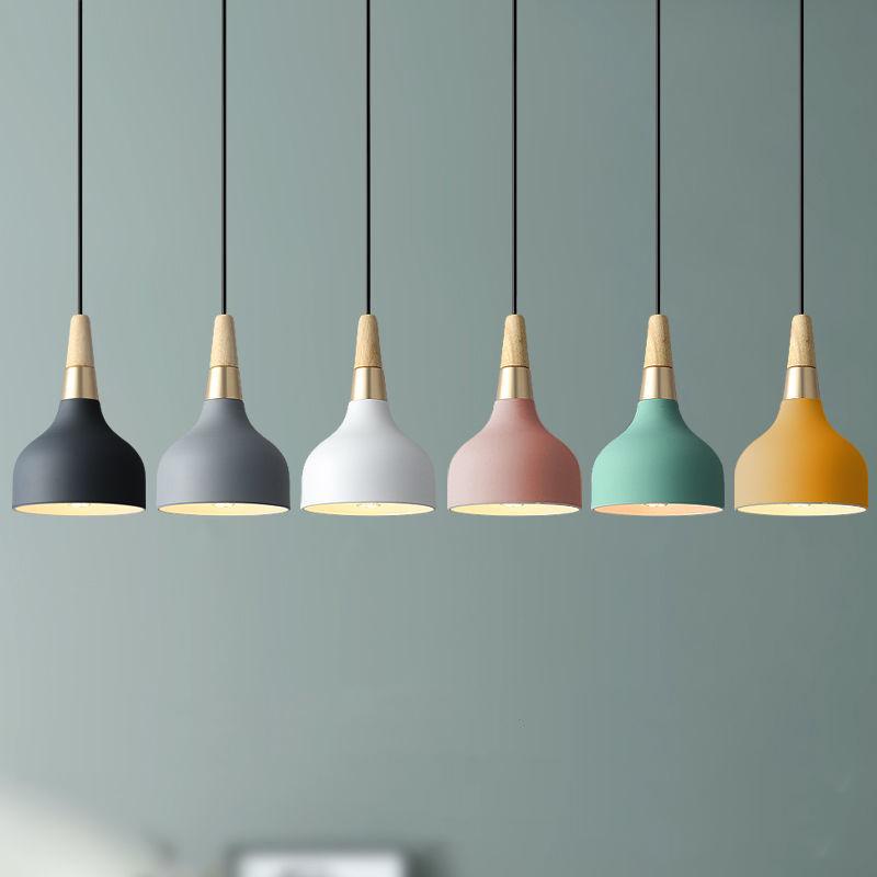 Creative and modern macaron disc art hanging lamp