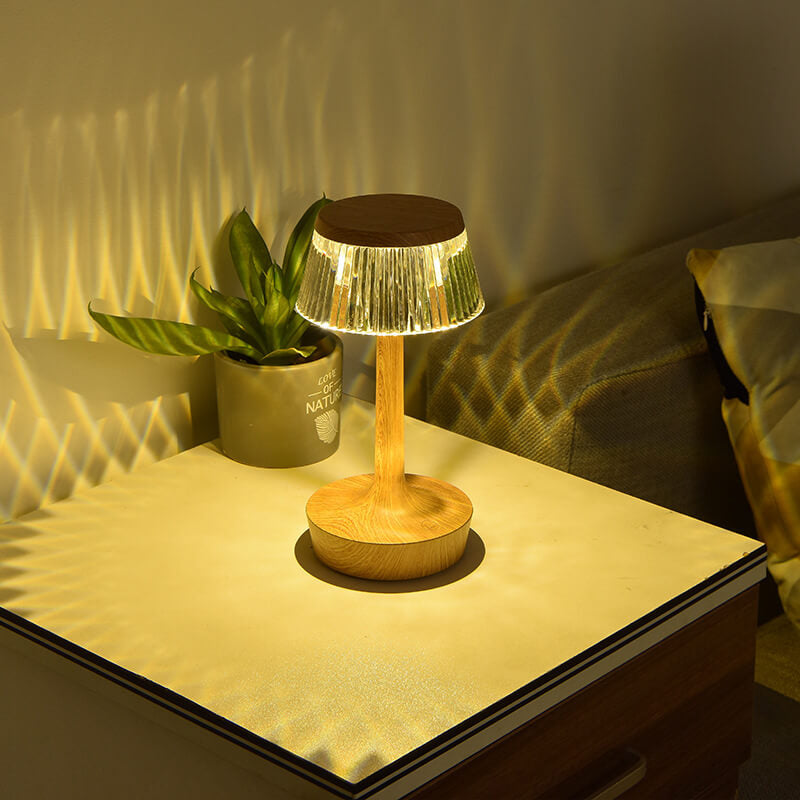 Crystal Mushroom LED Table Lamp