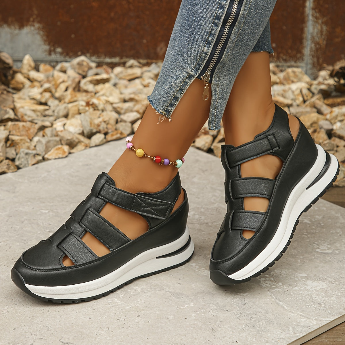 Isabella - Luxurious and Breathable Wedge Sandals