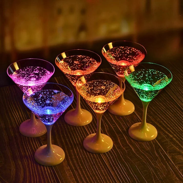 Glowship - LED Illuminated Wine Glass Set (6 pieces)