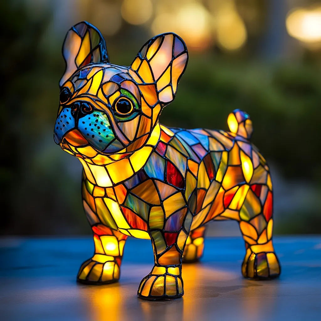 Glowing Dog - A handmade lamp that will brighten your heart
