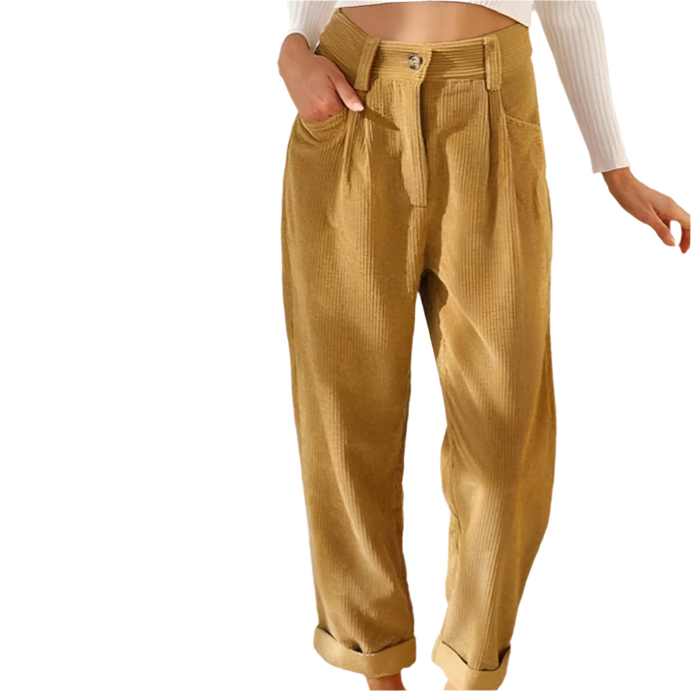 Linette high-waisted wide-leg pants