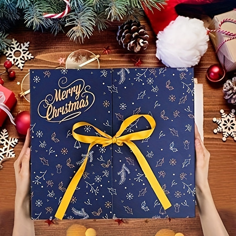 DIYアドベントカレンダーセット - 蓋付きの紙箱24個と、ギフトや工作用の様々なアクセサリー