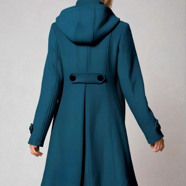 Natsumi - Comfortable mid-length jacket with hood and side pockets