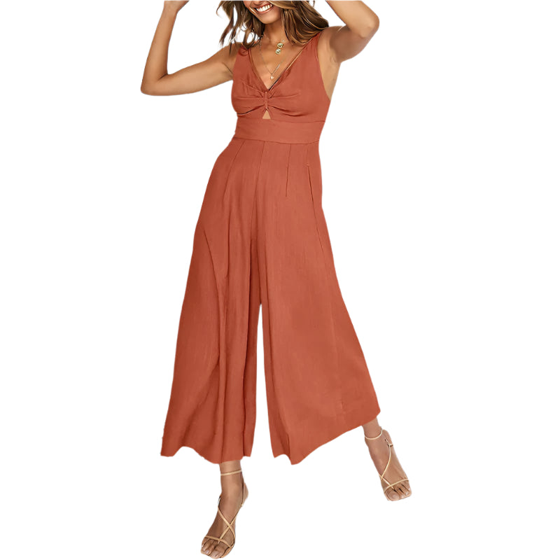 Truth V-neck wide-leg jumpsuit