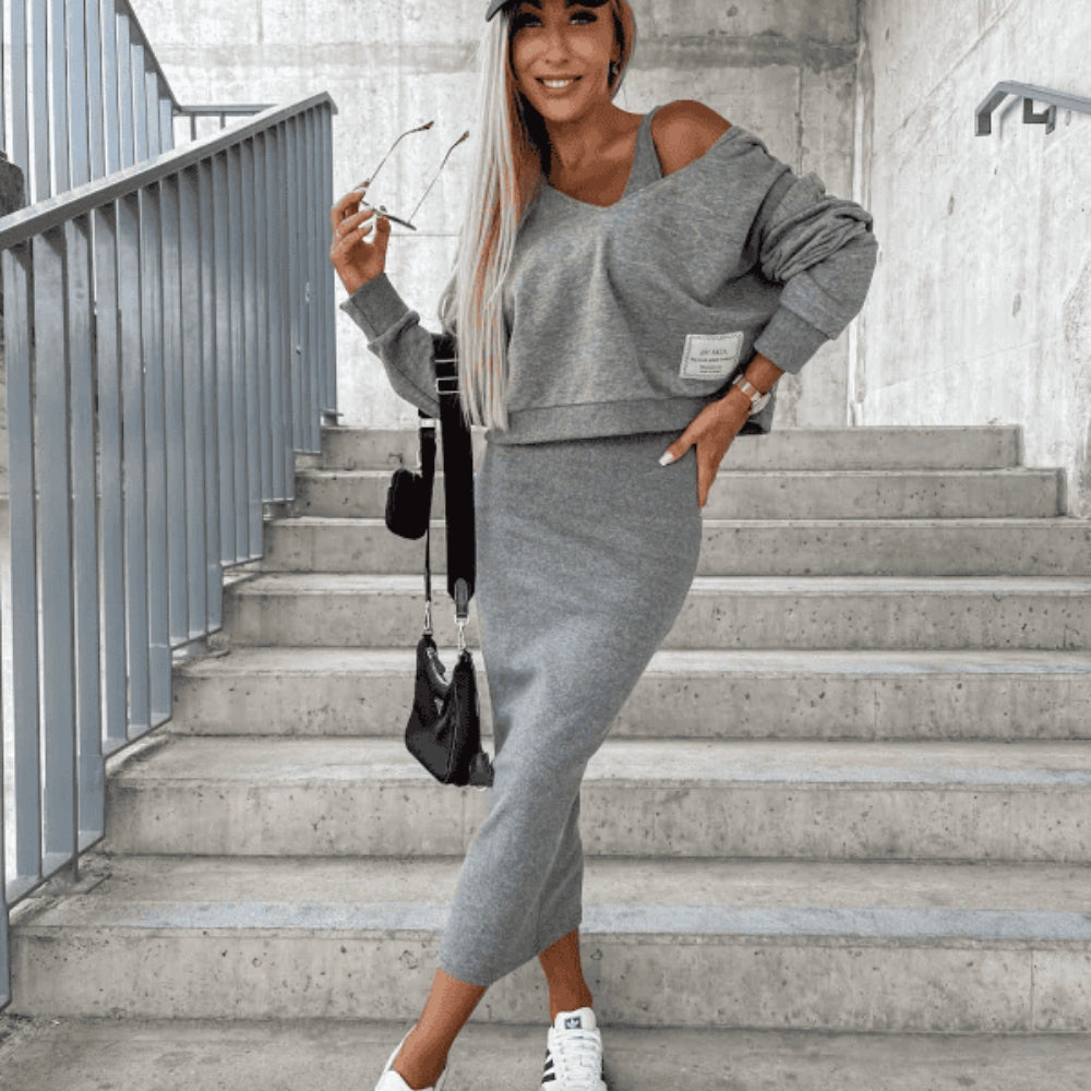 Violetta - Versatile Crop and Skirt Set