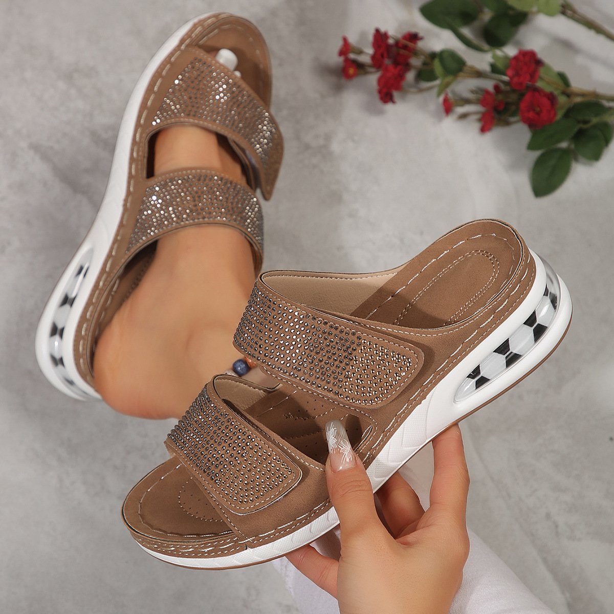 Niana - Air Cushion Wedge Sandals