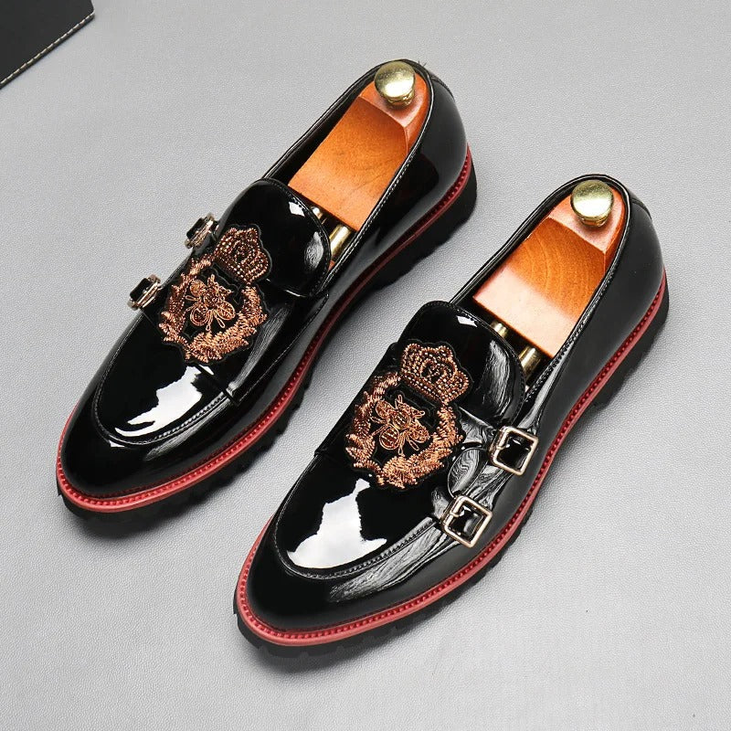 Marco - elegant loafers with double metal buckle