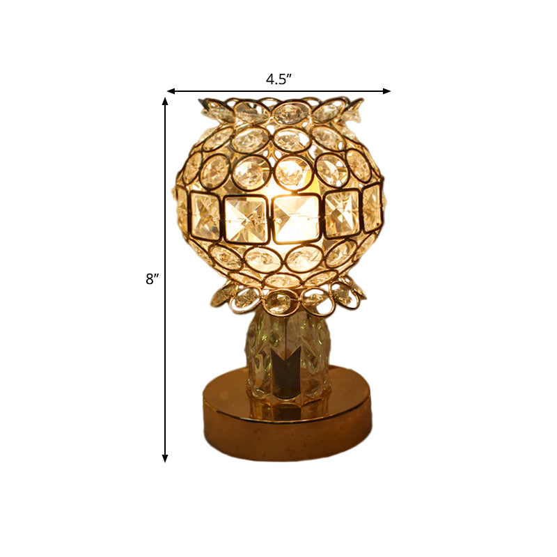Velar – gold desk lamp with embedded crystals