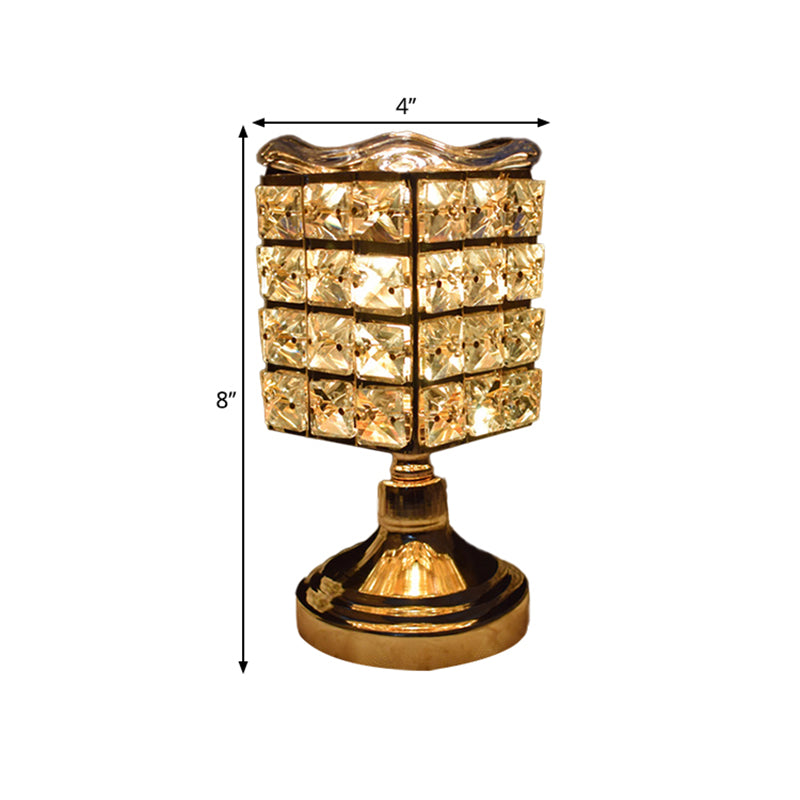 Velar – gold desk lamp with embedded crystals
