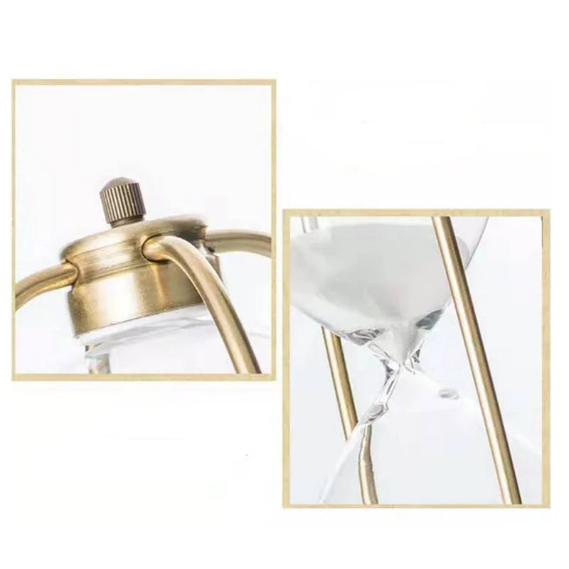 Timeless elegance - vintage hourglass with classic frame for interior design