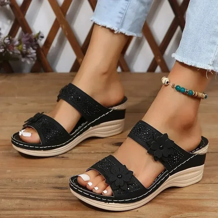 Bella - Elegant Floral Sandals