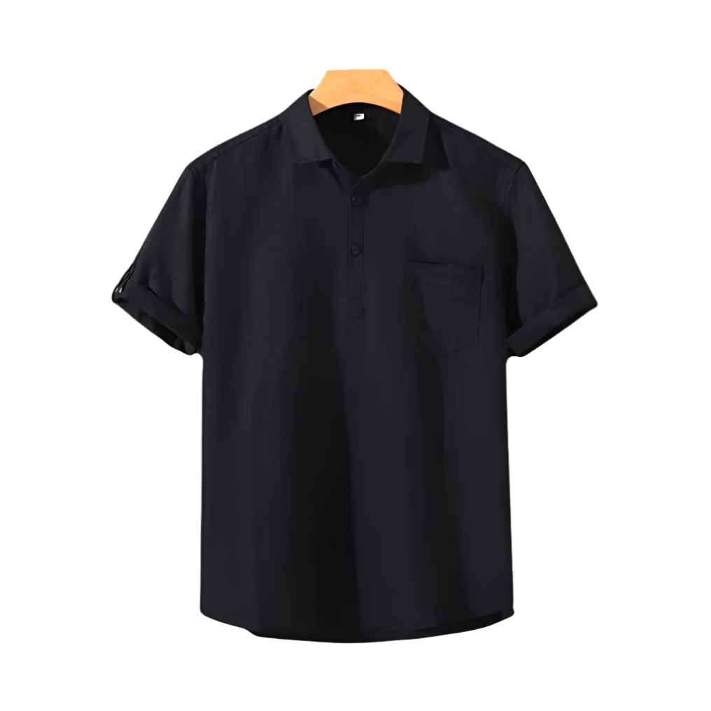 サンダー - 胸ポケット付き半袖シャツ