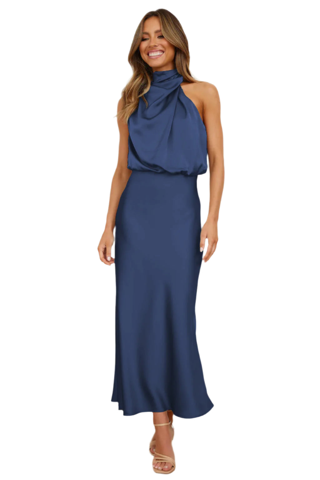 アラ - ロングサテンドレス