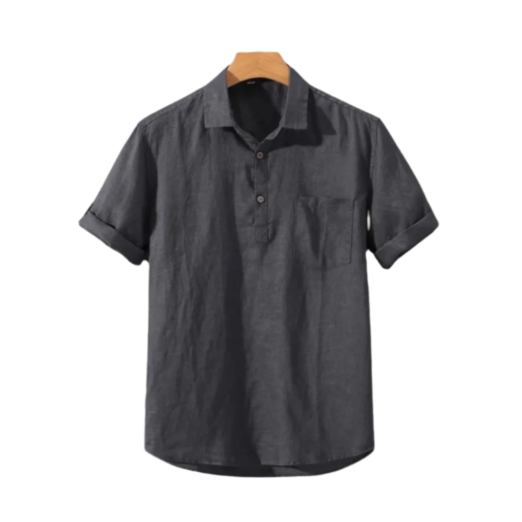 サンダー - 胸ポケット付き半袖シャツ