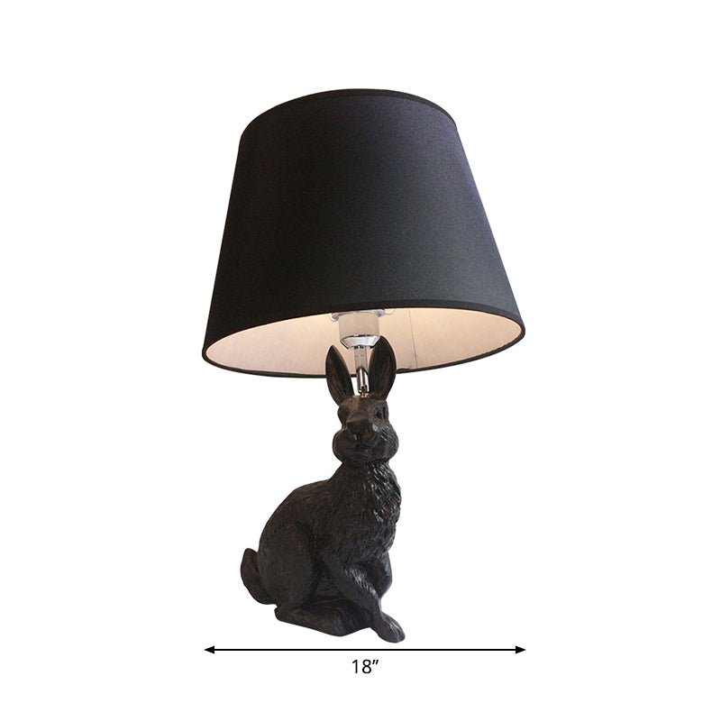 Luna - Rabbit desk lamp with cone-shaped shade