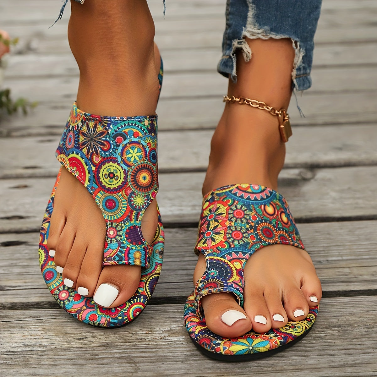 Michi - Colorful open-toe slippers