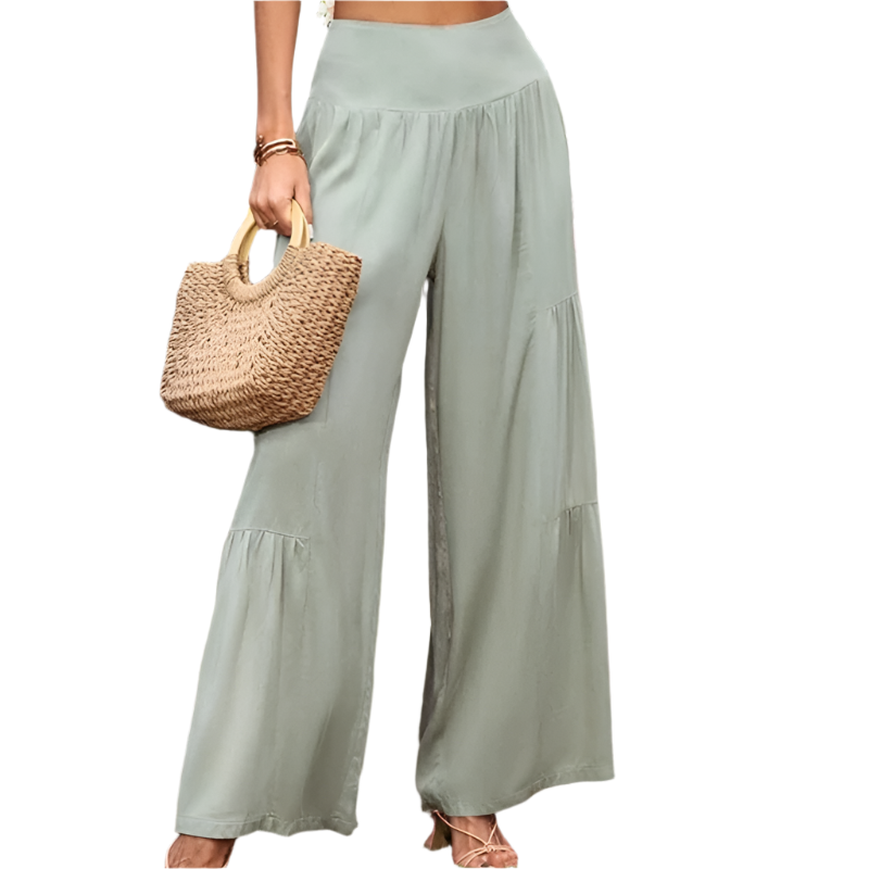 Grettir - Cotton Blend Wide Leg Pants