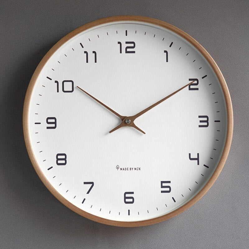 Nordic wooden wall clock