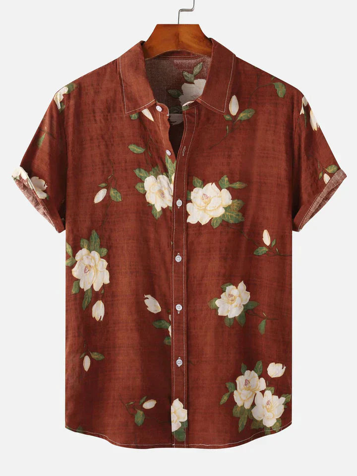 Hell - Flower Print Button-Down Shirt