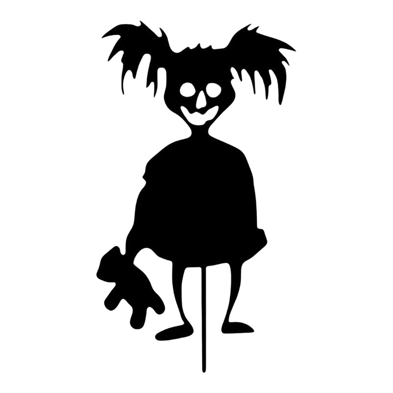 Halloween Garden Sign with Spooky Charms Characters (Customizable) - Outdoor Decor