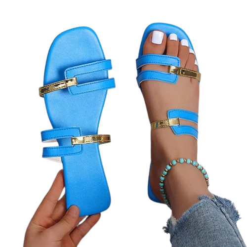 Miriam – Elegant Flat Open Toe Slippers