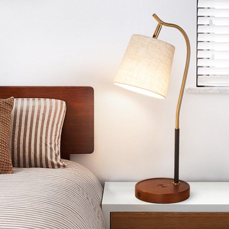 Luxara - Barrel-Shaped Bedside Lamp