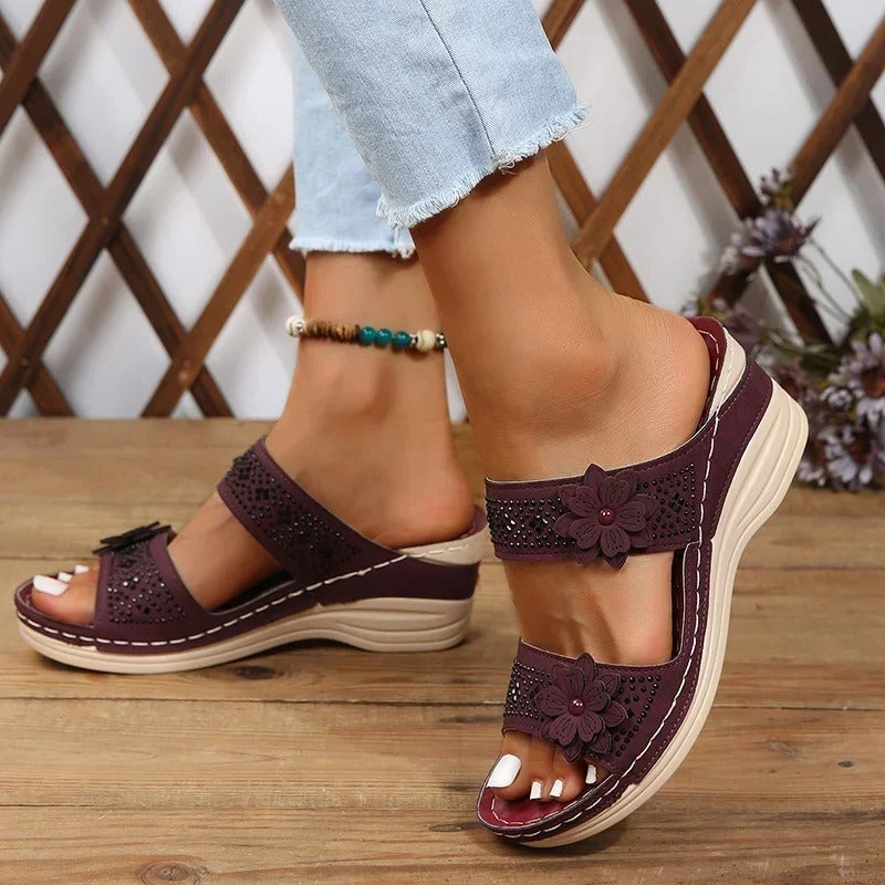 Bella - Elegant Floral Sandals
