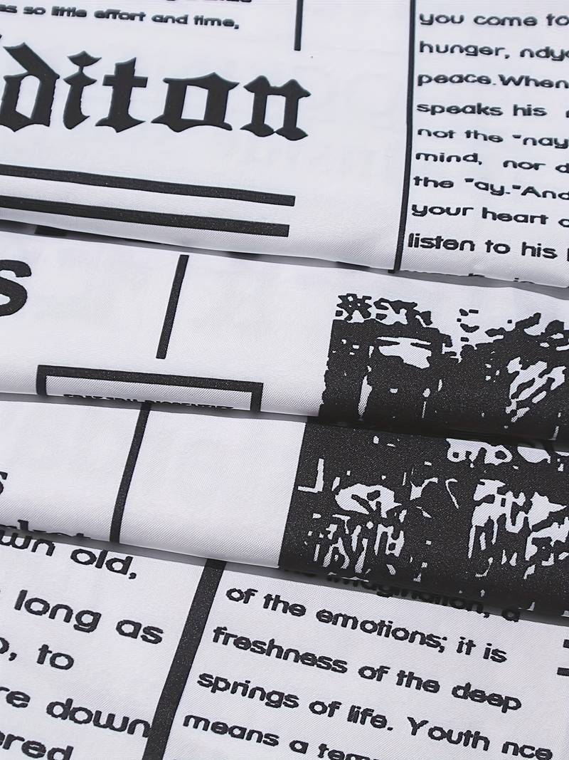 via – Newspaper Print Dress