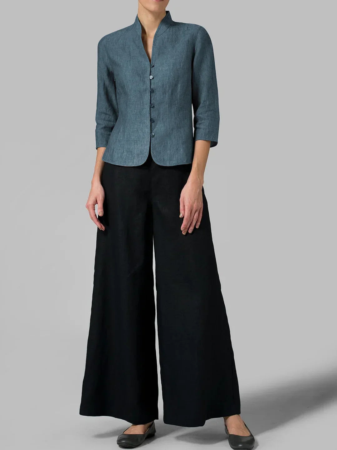 セシリー – フロントボタン付きブラウス