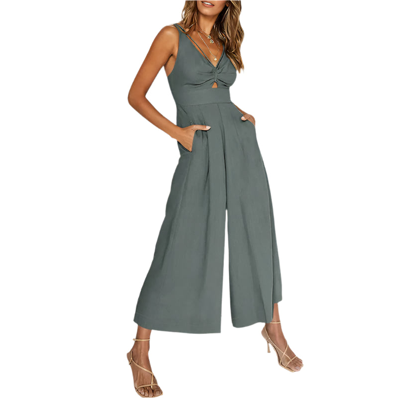Truth V-neck wide-leg jumpsuit