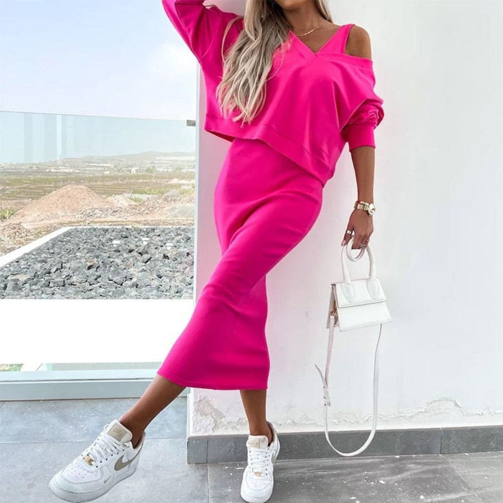 Violetta - Versatile Crop and Skirt Set