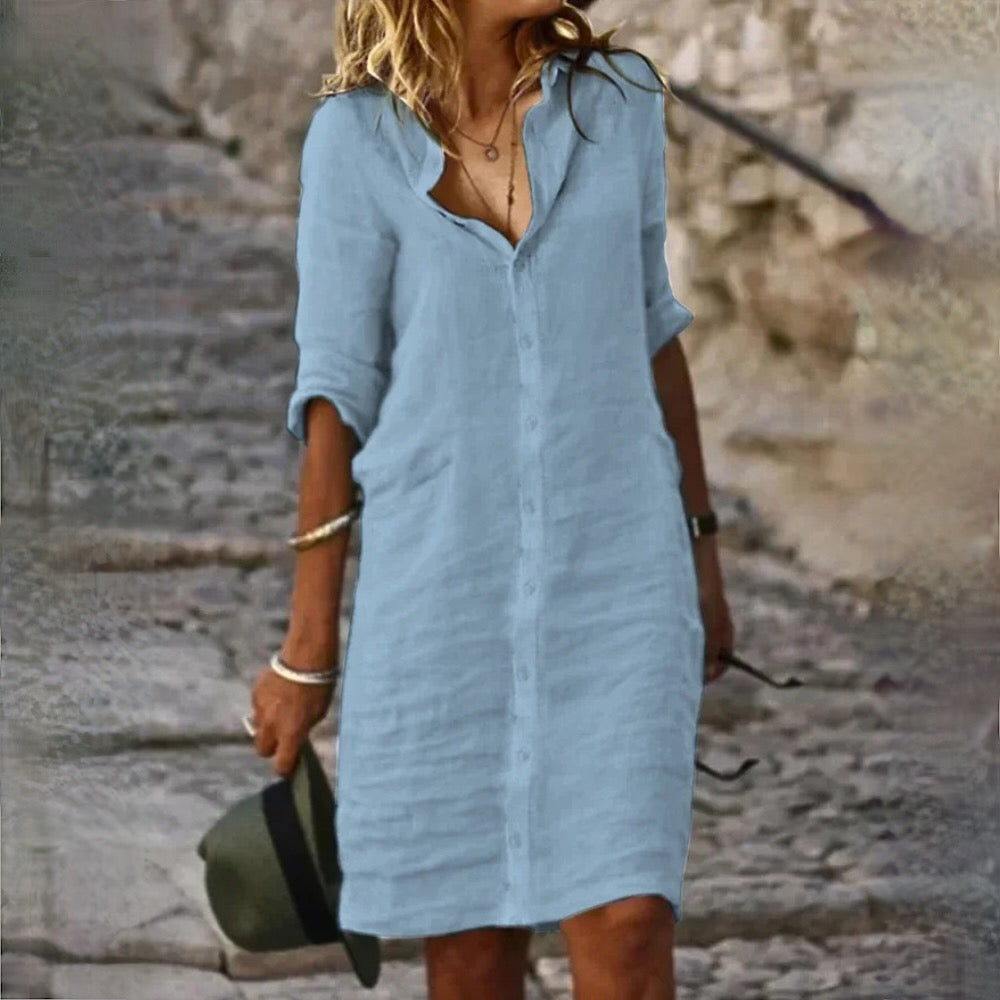 Lisa Women's Stylish Linen Dress