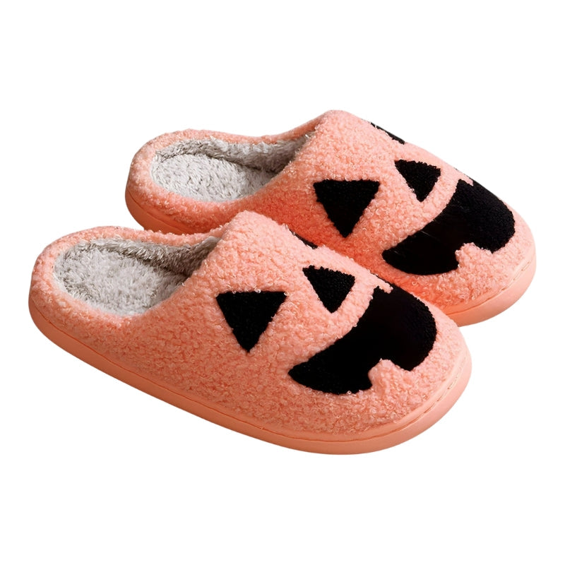 Monica Halloween Slippers – Classic pumpkin-themed slippers