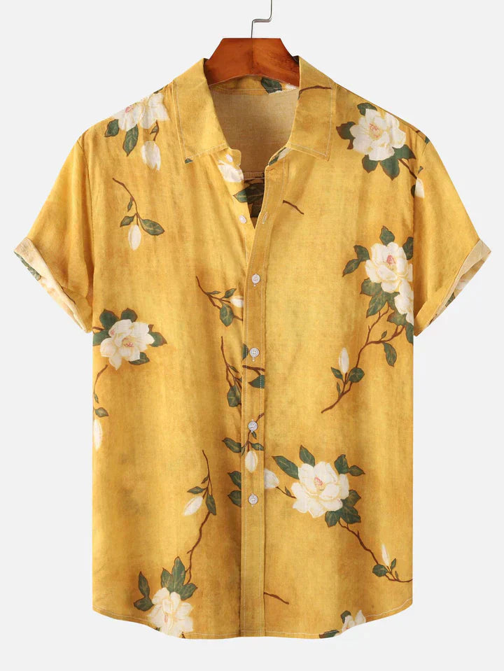 Hell - Flower Print Button-Down Shirt