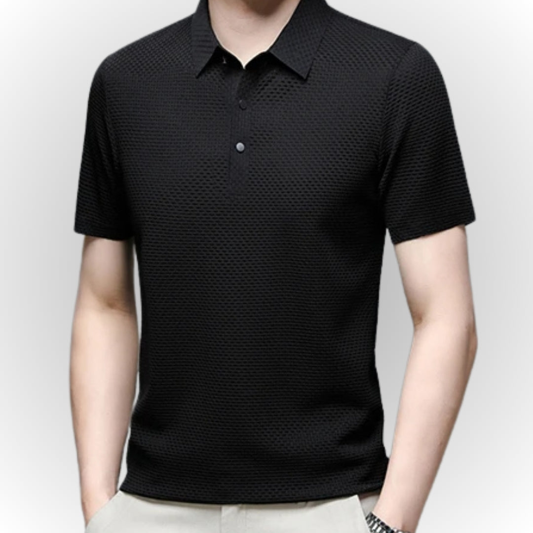 Ashton - Luxuriously Textured Polo Shirt