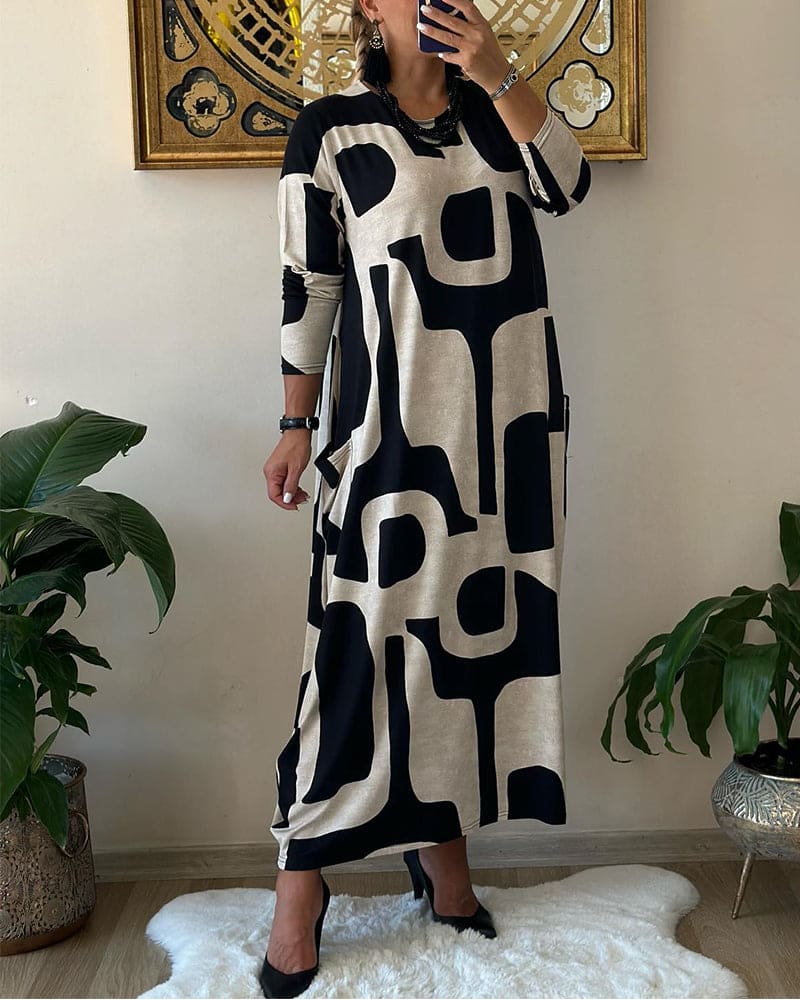 Carla - Printed Oversized Dress