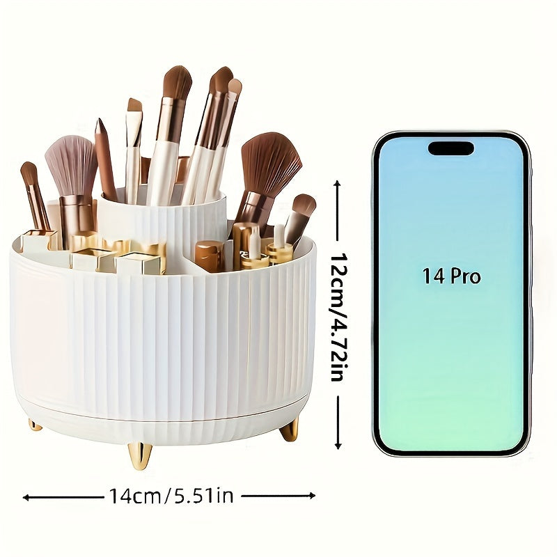 Elegant Spin 360° Rotating Organizer – Cosmetic Storage