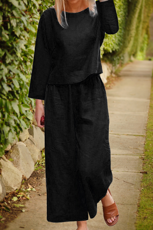 Petra - Versatile Two-Piece Wide Leg Pants