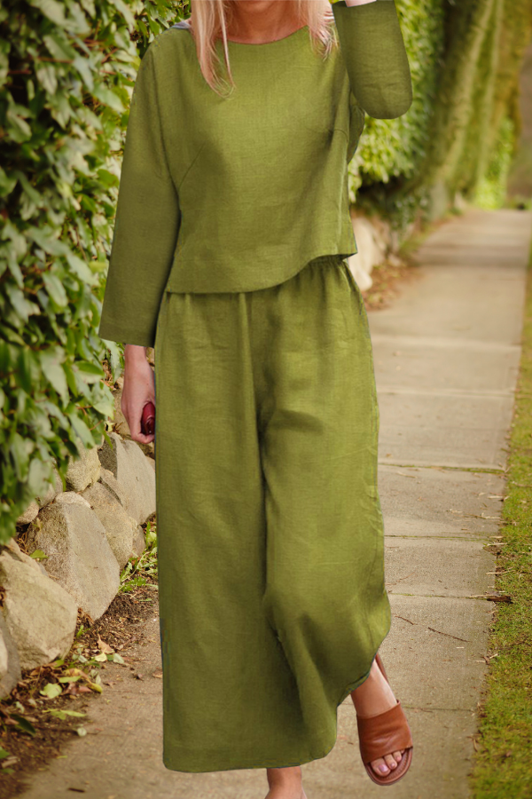 Petra - Versatile Two-Piece Wide Leg Pants