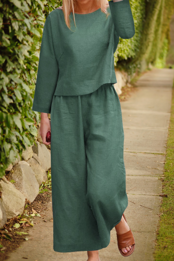 Petra - Versatile Two-Piece Wide Leg Pants