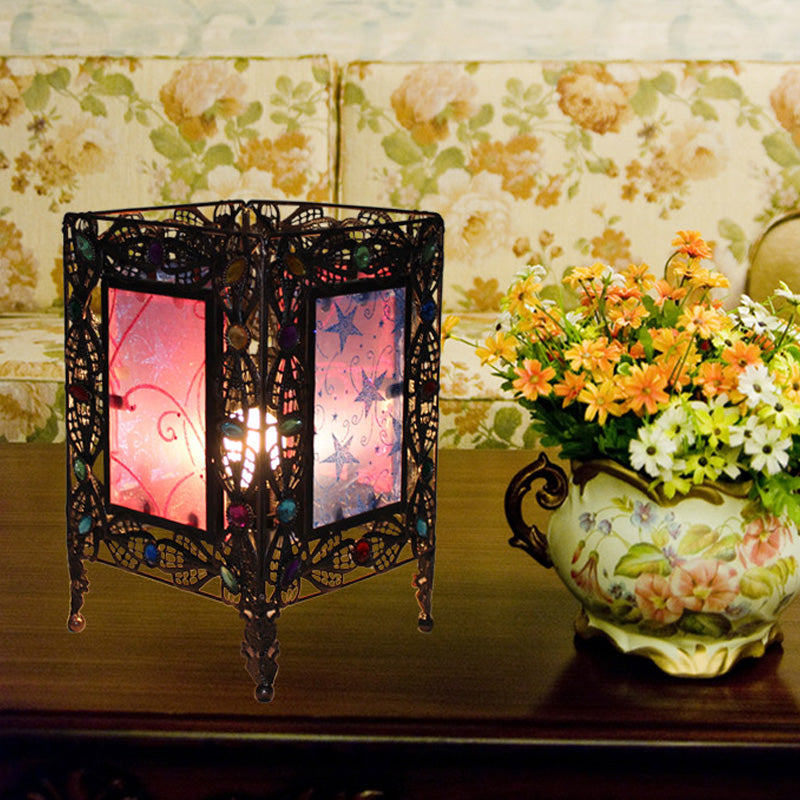 Metallux – Art Deco night light with a rustic metal design