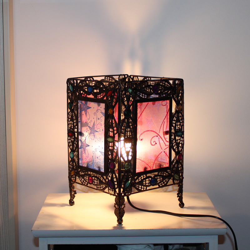Metallux – Art Deco night light with a rustic metal design