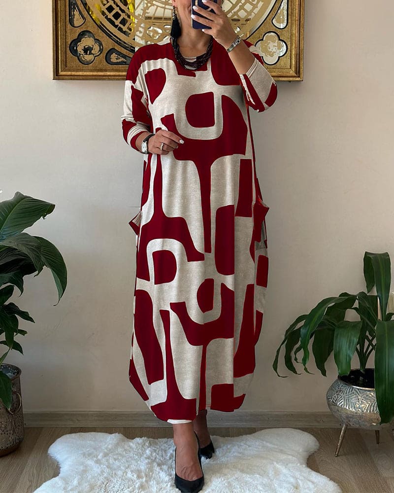 Carla - Printed Oversized Dress