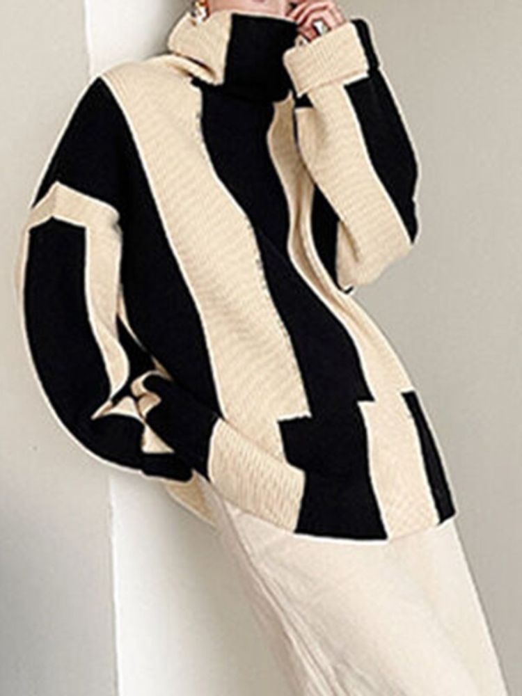 Hilary - Chic block print sweater