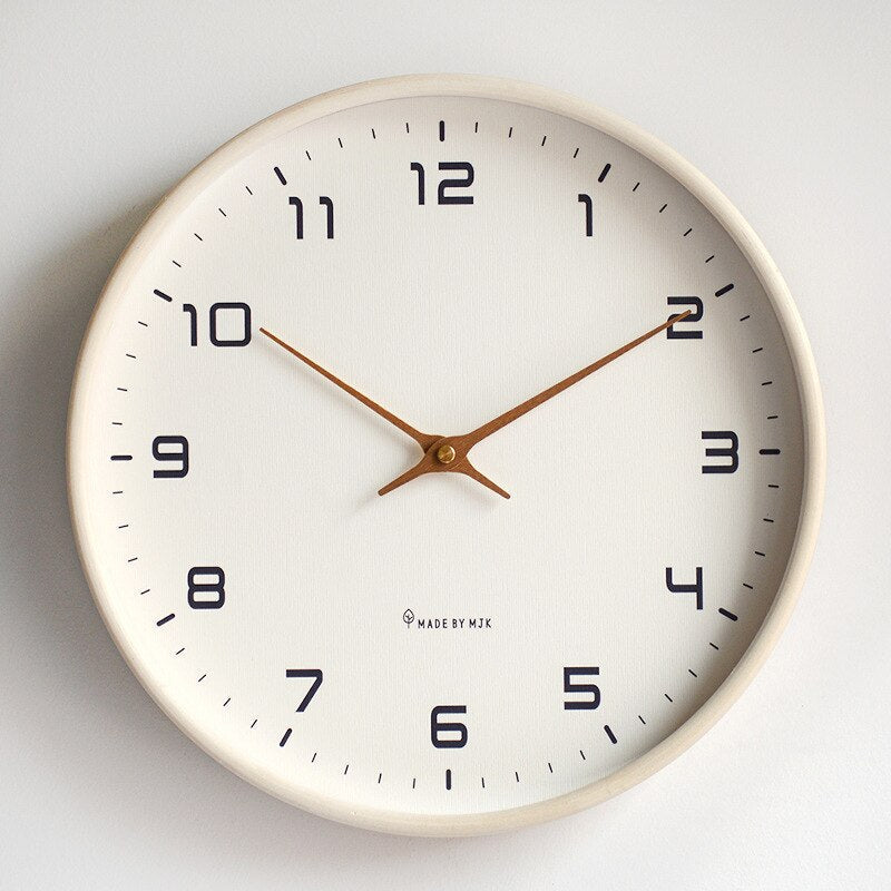 Nordic wooden wall clock