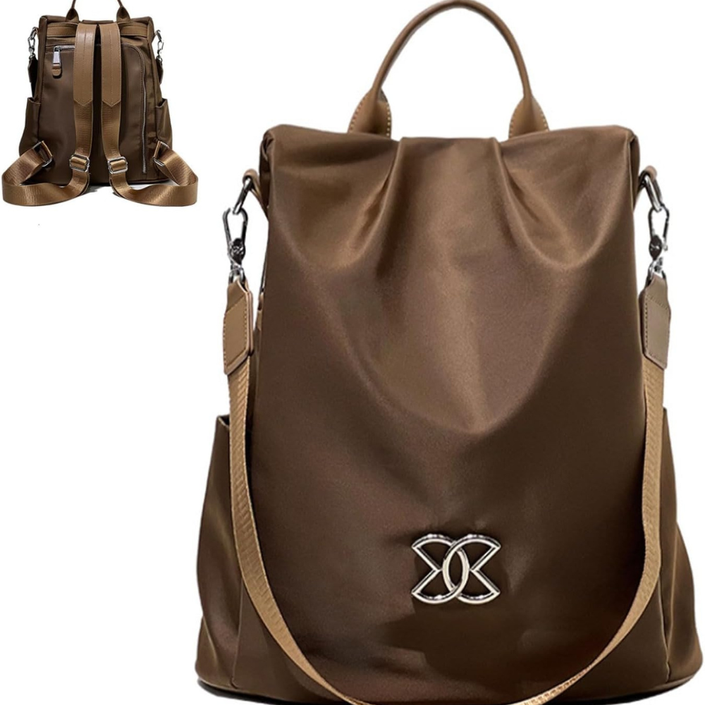 徹夜 - 隠しジッパー付きのスタイリッシュな盗難防止バックパック