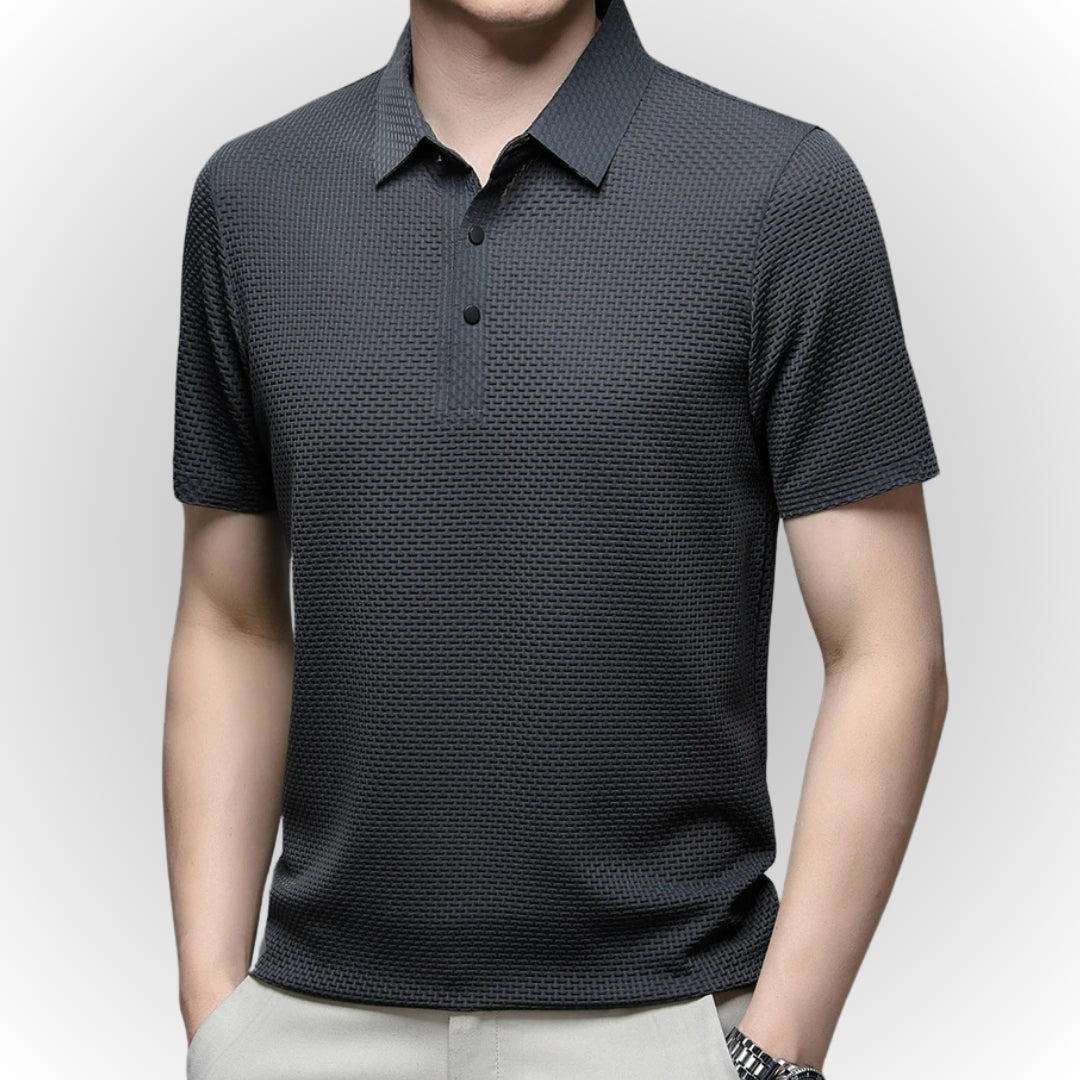 Ashton - Luxuriously Textured Polo Shirt