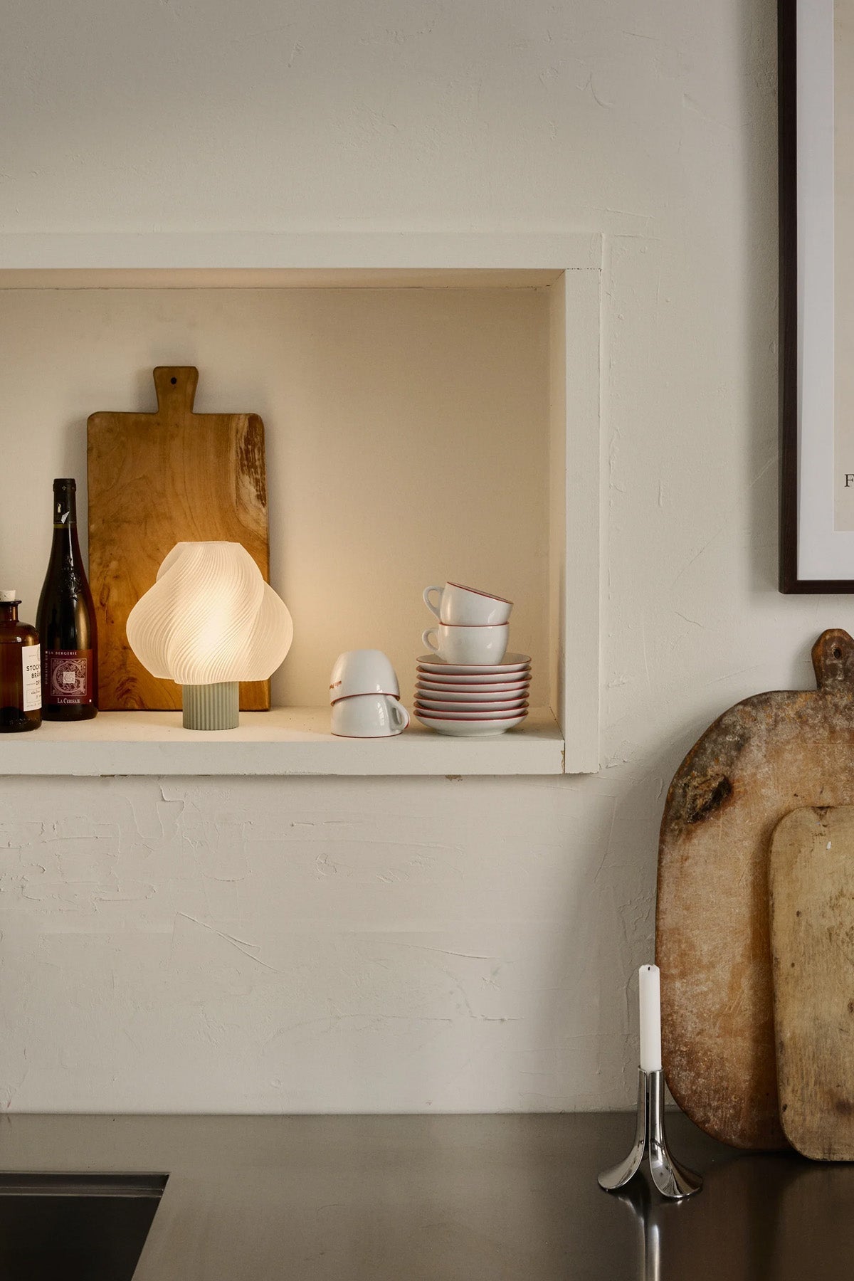 Green Glow – A portable lamp in the shape of a soft serve ice cream, inspired by matcha tea