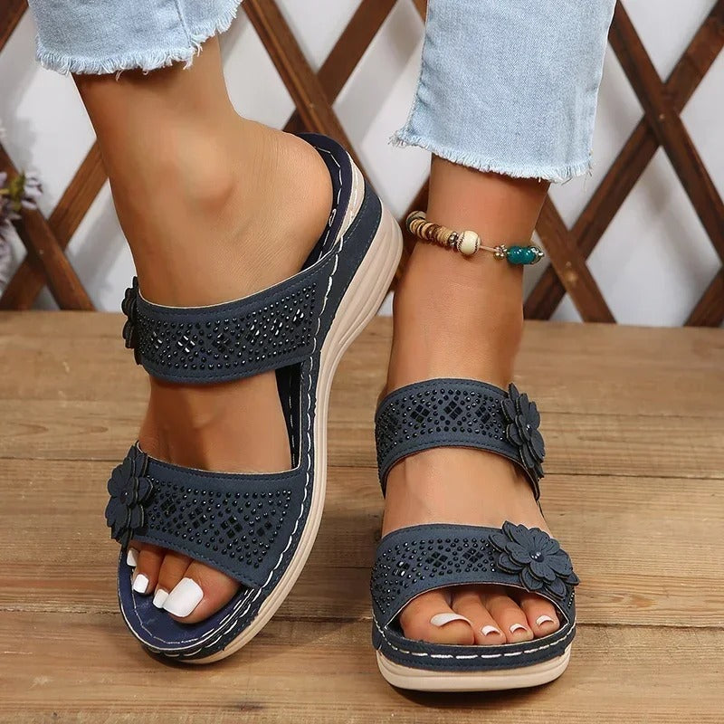 Bella - Elegant Floral Sandals